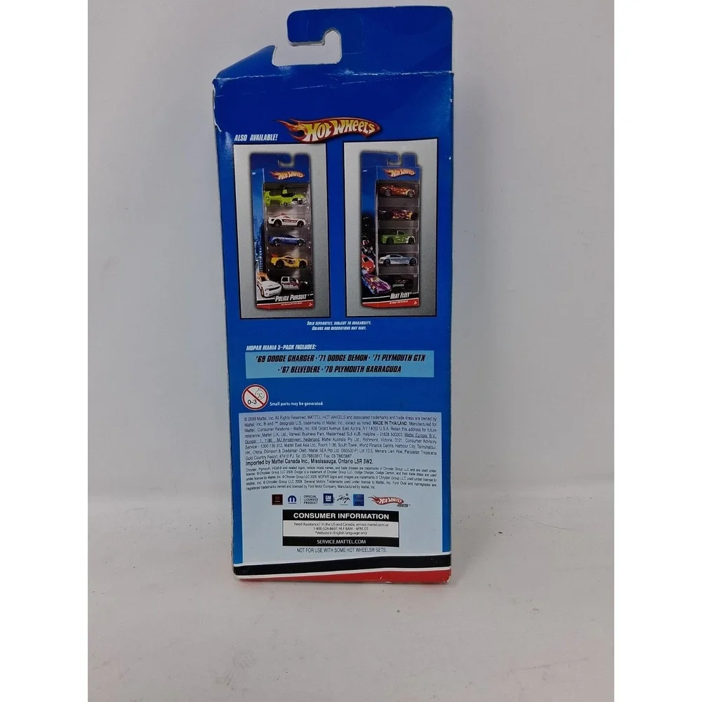 HOT WHEELS MOPAR MANIA FIVE PACK. N